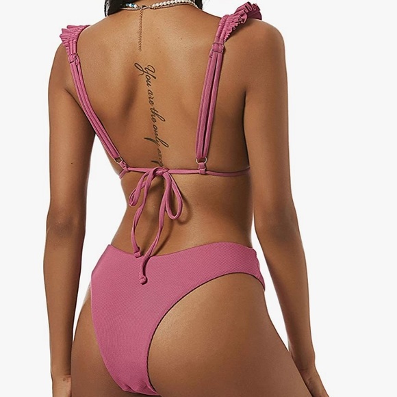 Dark pink zaful bikini - Picture 2 of 3